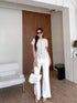 Women Elegant Tweed Tops With Pants Sets